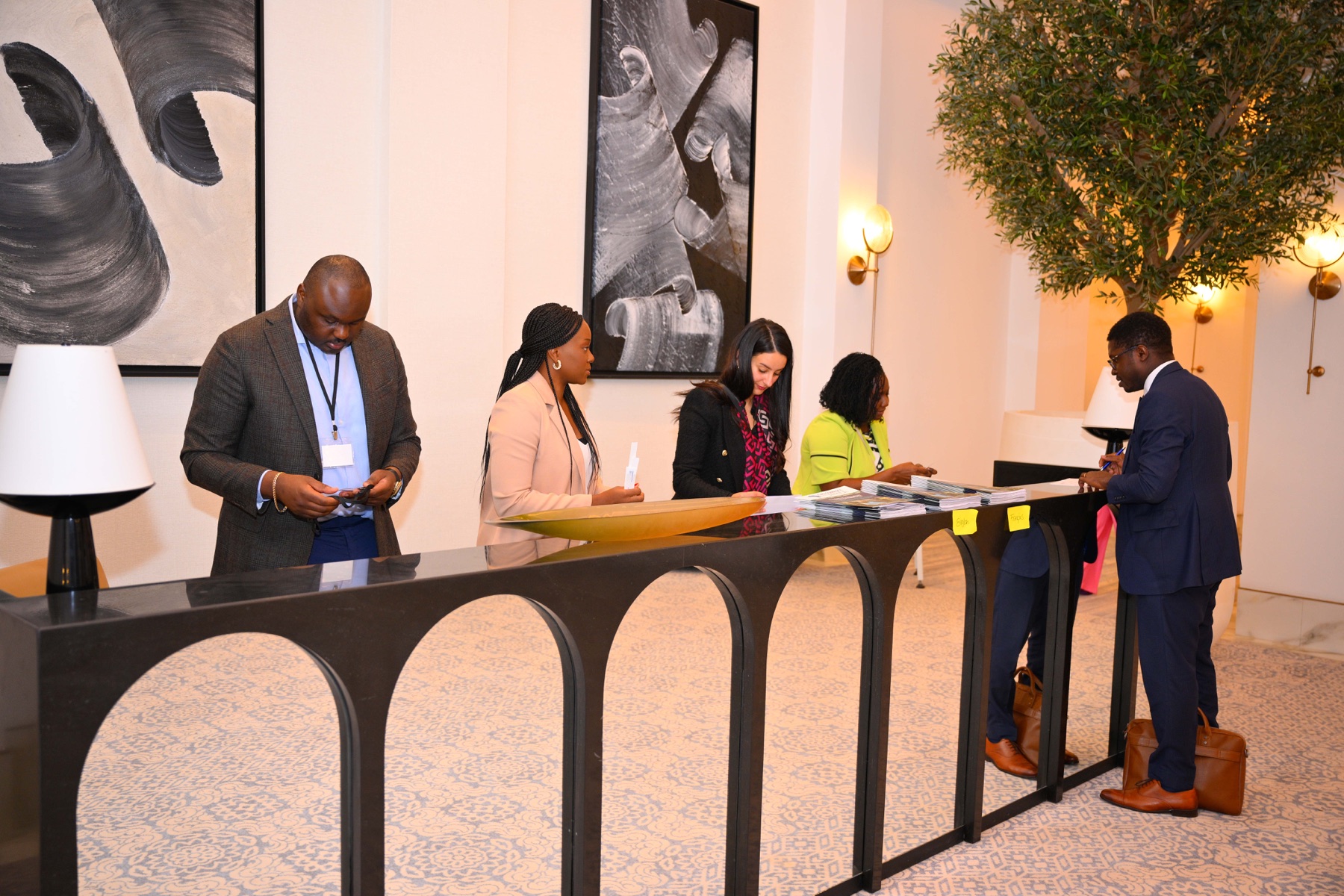 Espace d’accueil de la rencontre G20 Compact with Africa
